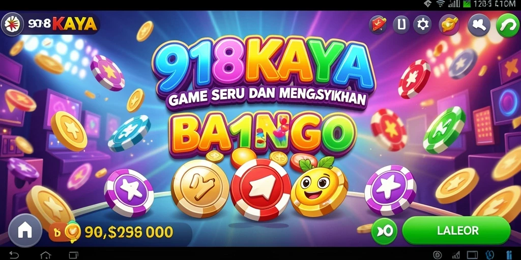 Tampilan gameplay seru 918KAYA dengan suasana Bingo yang menegangkan.