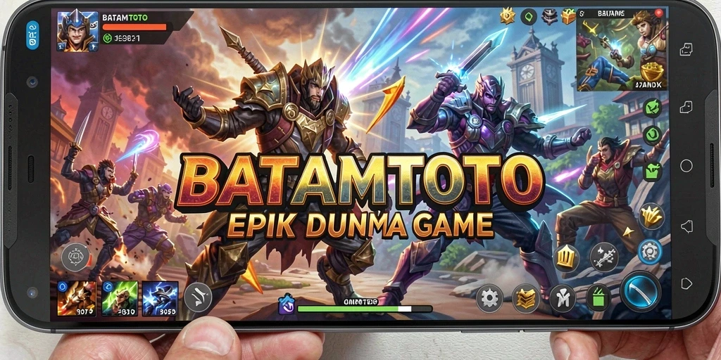 Tampilan gameplay seru dalam pertarungan di BATAMTOTO.