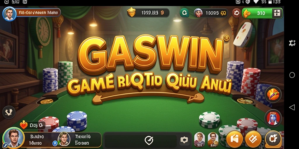 Tampilan gameplay QiuQiu yang menarik di GASWIN.