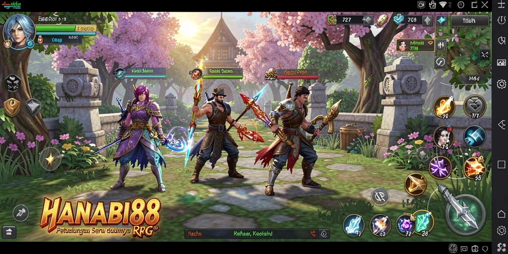 Tampilan gameplay menarik dari <strong>HANABI88</strong> dengan pertarungan epik.