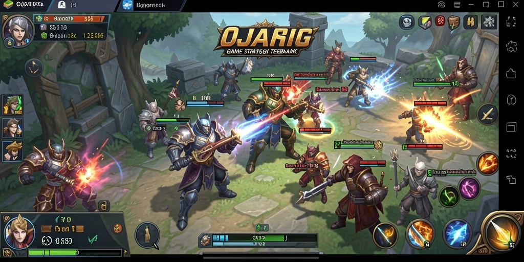 Screenshot gameplay OJA89 yang menunjukkan aksi strategi mendalam.