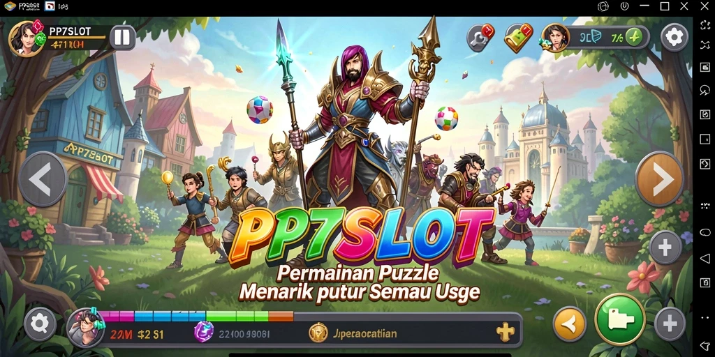 Screenshot utama PP7SLOT menampilkan berbagai teka-teki menantang dalam gameplay.