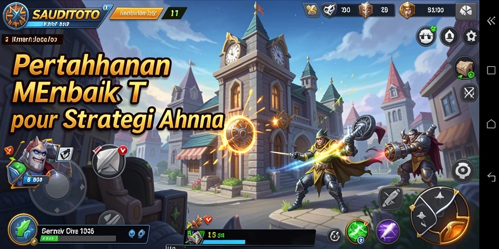 Tampilan gameplay menara pertahanan dalam SAUDITOTO yang seru dan strategis.