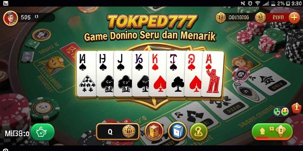 Tampilan menarik gameplay Domino di TOKPED777.